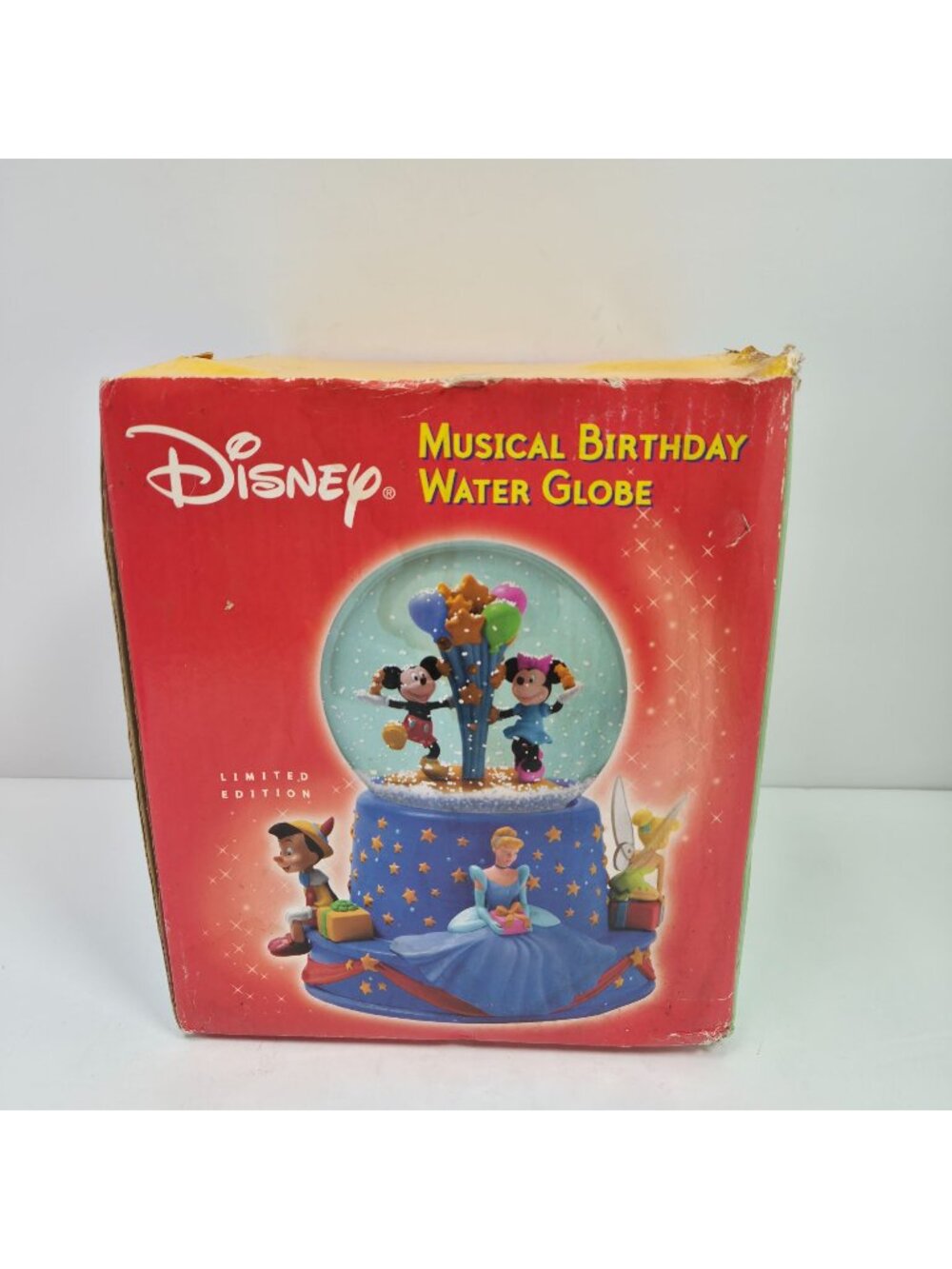 Disney 100th Anniversary Musical Water Snow Globe "When You Wish Upon a Star"